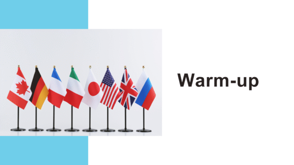Warm-up title page for ESL lesson titled Culture Shock: Stepping Outside Your Comfort Zone